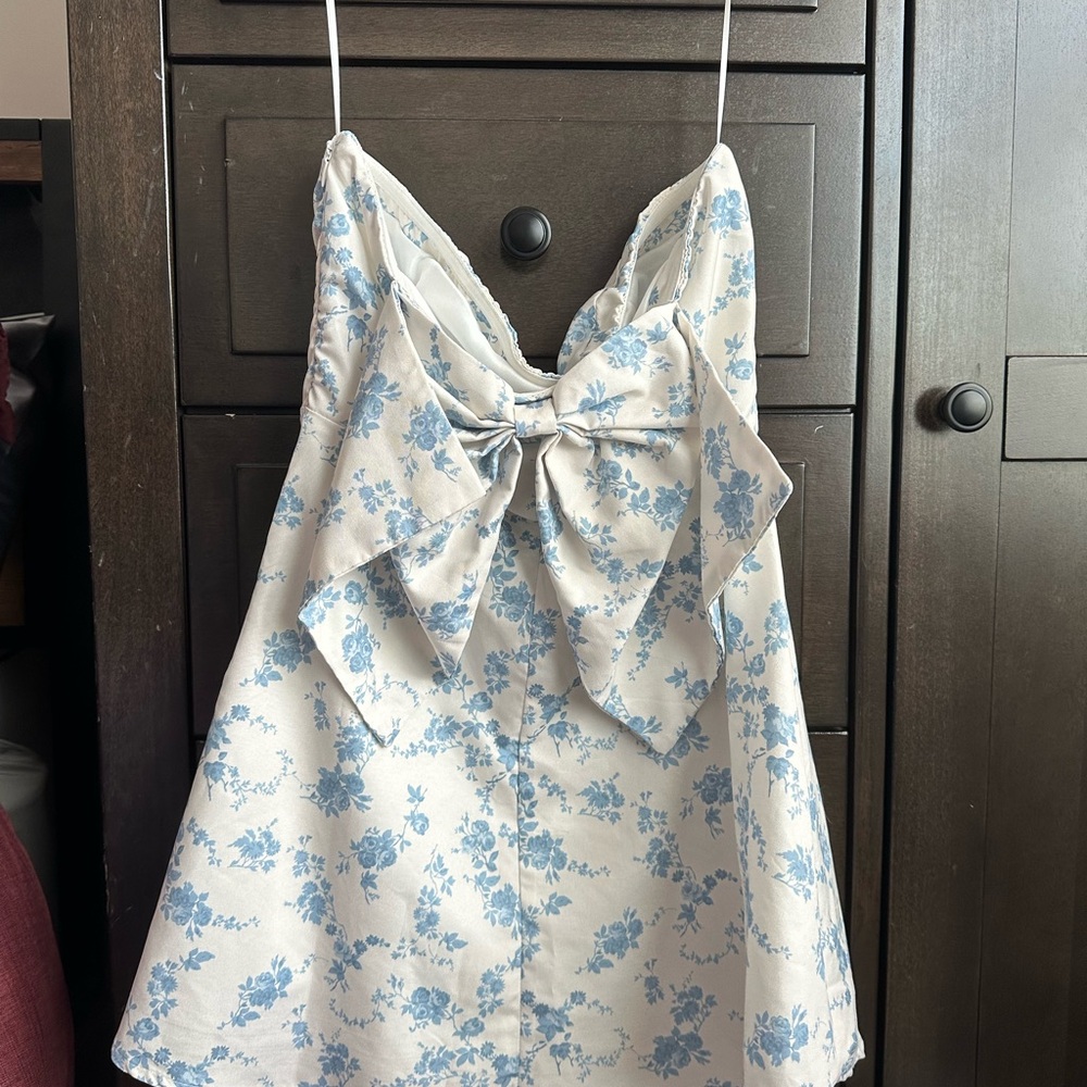 Altar'd State Blue Floral Mini Dress
